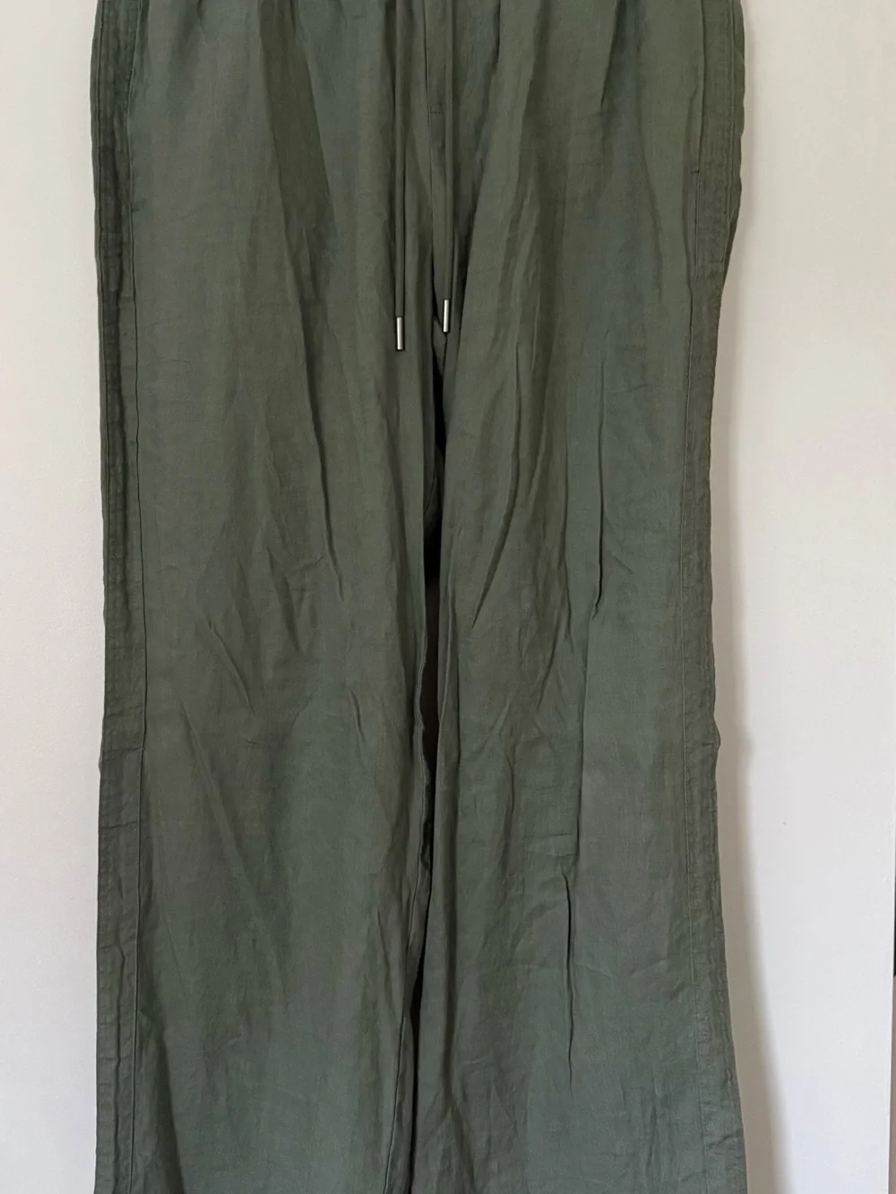 Quince 100% Linen Olive Wide-LegPants